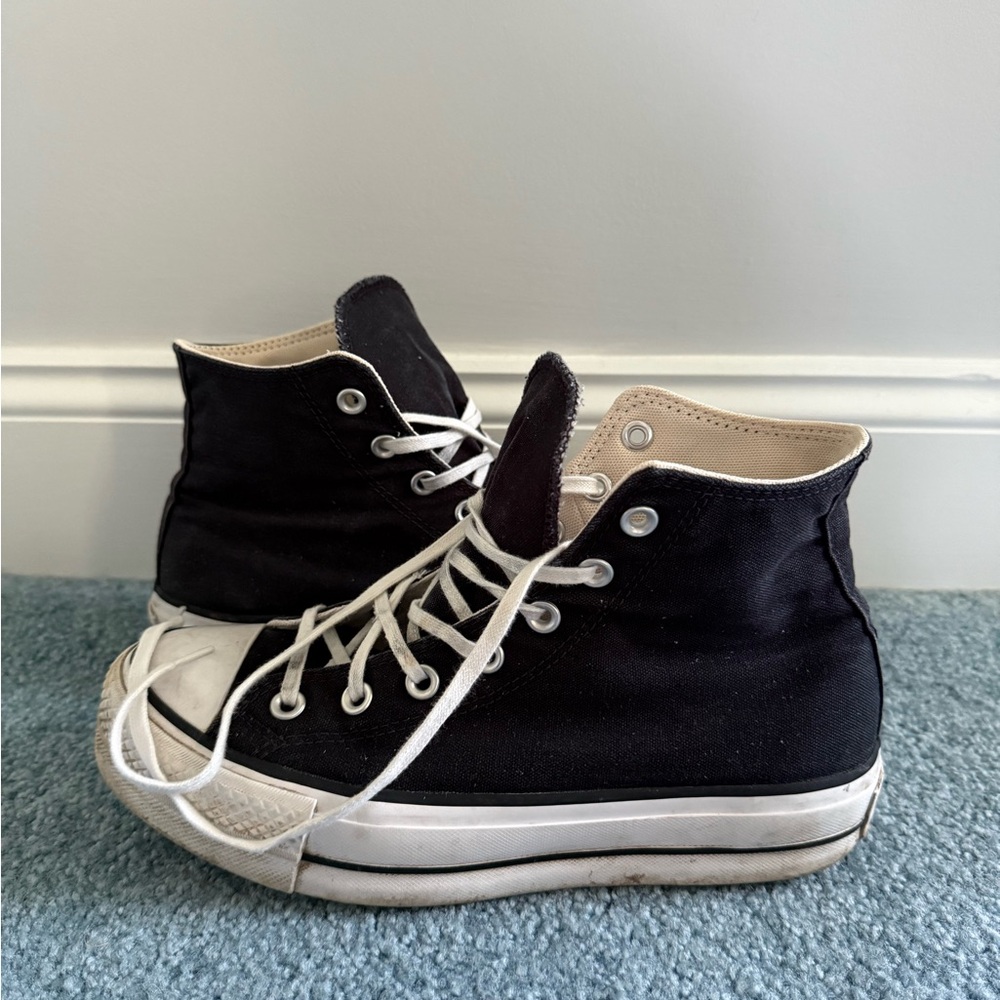Converse Black and White High-Top Sneakers